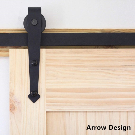 Double Bypass Sliding Barn Door Hardware Kit Single Interior Etsy