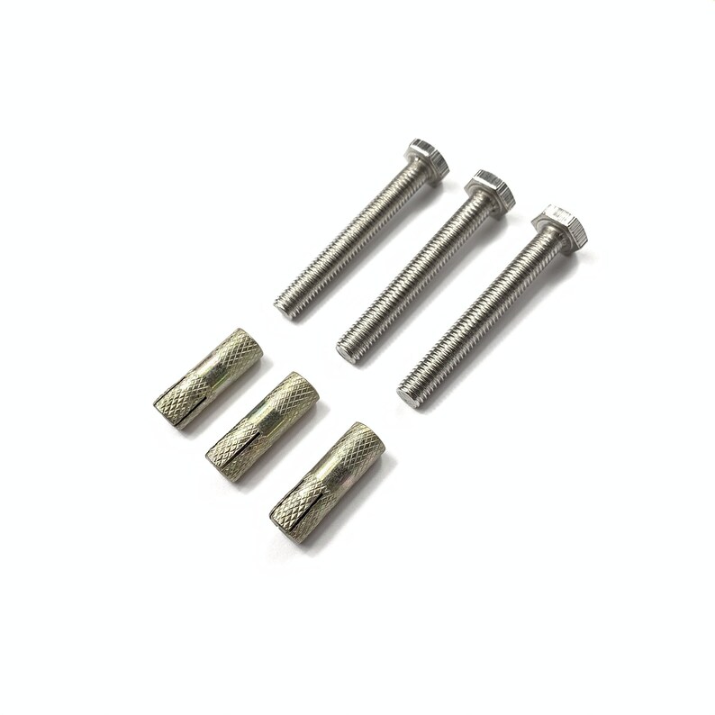 Homacer Brushed Nickel Concrete Lag Bolt / Anchor Set Etsy