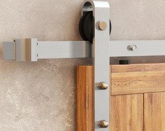 Non-Bypass Sliding Barn Door Hardware Kit - Classic Design Roller