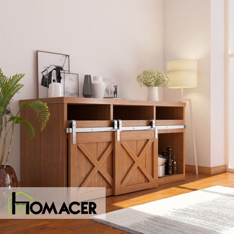 Homacer Mini Brushed Nickel Single Track Bypass Sliding Barn Ireland Homacer Mini Brushed Nickel Single, Brushed Nickel Sliding Barn Door Hardware