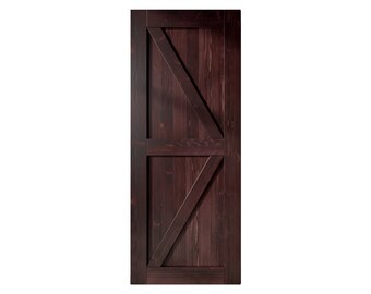 96in Height Finished & Unassembled Arrow Design Pine Wood Barn Door