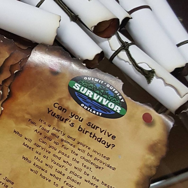 Survivor Invitation Printable Template Etsy