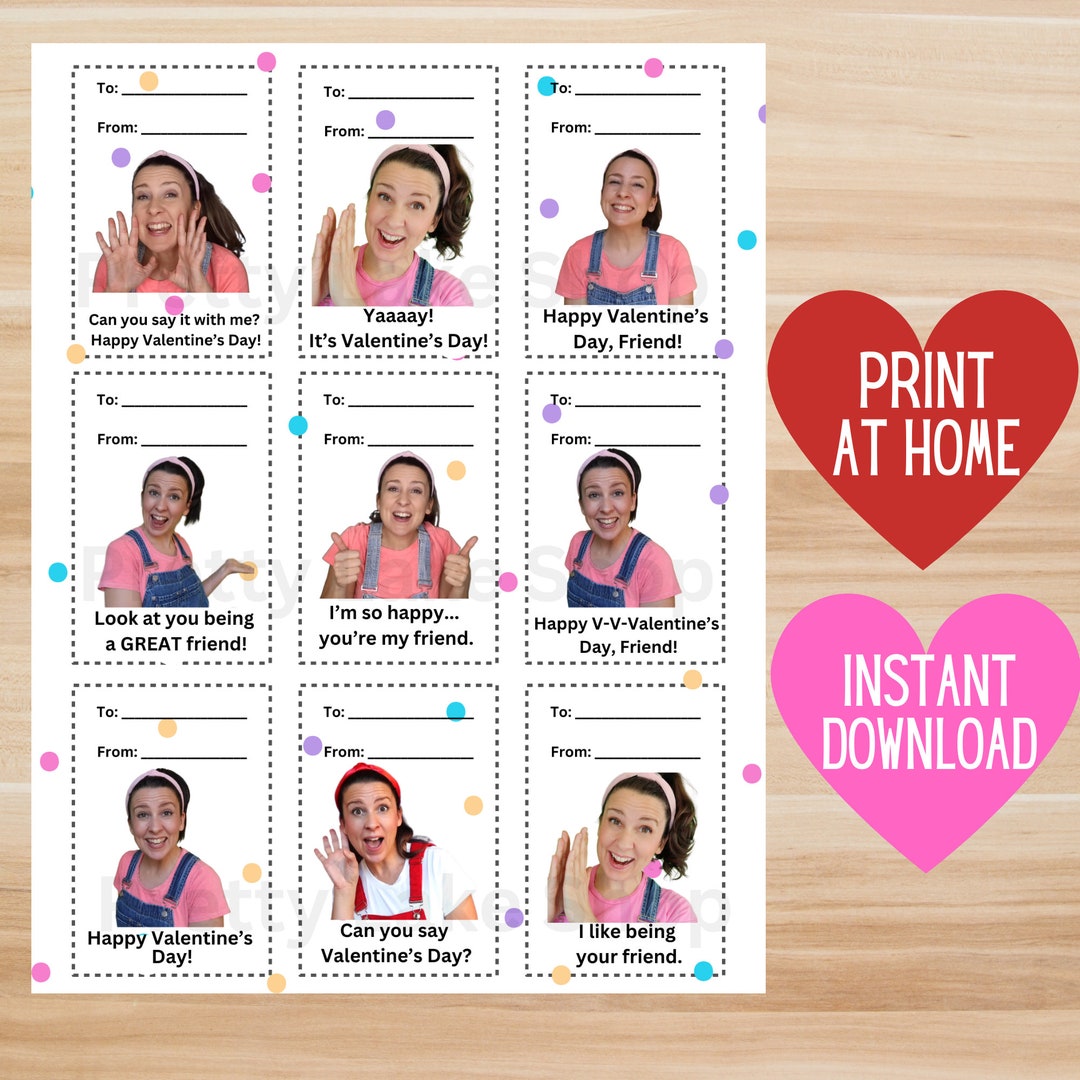 Ms Rachel Valentines | Ms Rachel Valentines Day Card | Instant Download ...