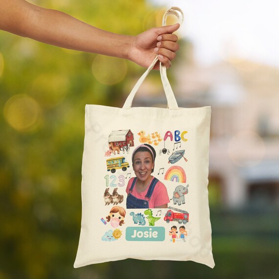 Personalized Miss Rachel Tote Bag Miss Rachel Tote Bag With Song Symbols Miss Rachel Bag Miss Rachel Gift Custom Miss Rachel Gift Etsy UK