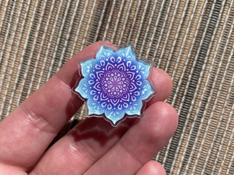 Mandala Acrylic Pin