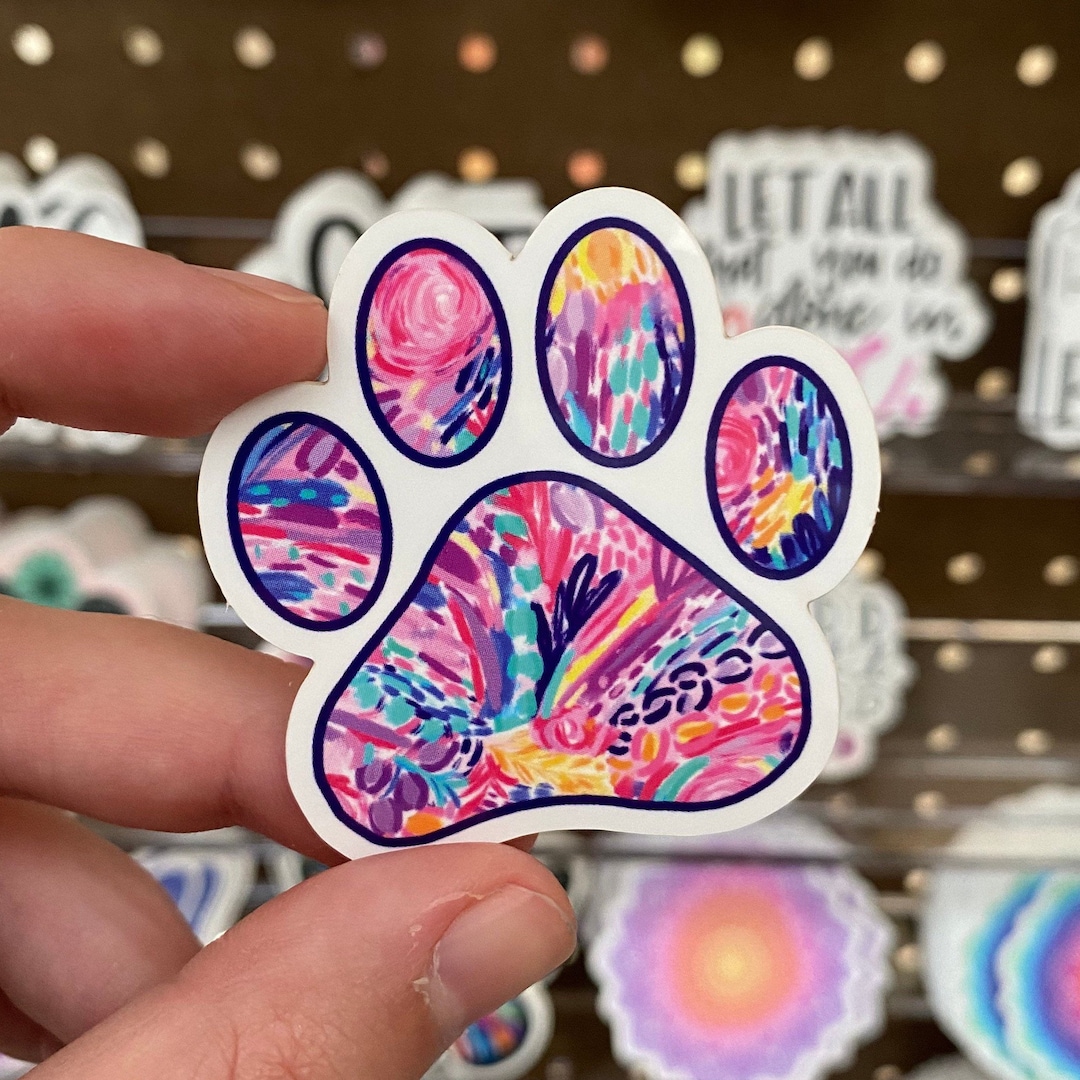 paw print sticker 