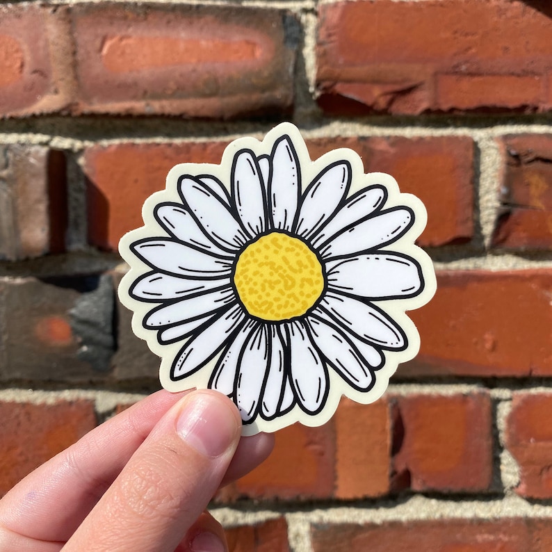 Daisy Sticker | Etsy