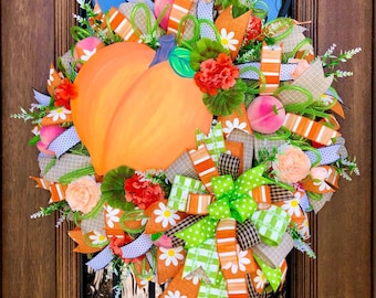Peach Wreath for Summer Festival