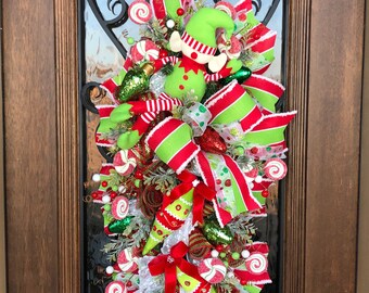 Christmas Elf Swag for Front Door