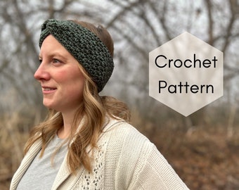 CROCHET PATTERN, Arvensis Headband, crochet earwarmer, winter accessory