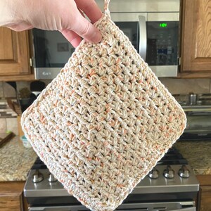 CROCHET PATTERN, Arvensis Pot Holder, crochet hot pad, kitchen tool, home decor, boho, farmhouse image 5