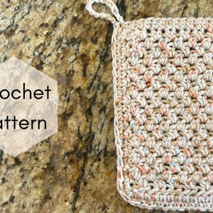 CROCHET PATTERN, Arvensis Pot Holder, crochet hot pad, kitchen tool, home decor, boho, farmhouse