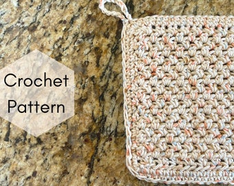 CROCHET PATTERN, Arvensis Pot Holder, crochet hot pad, kitchen tool, home decor, boho, farmhouse