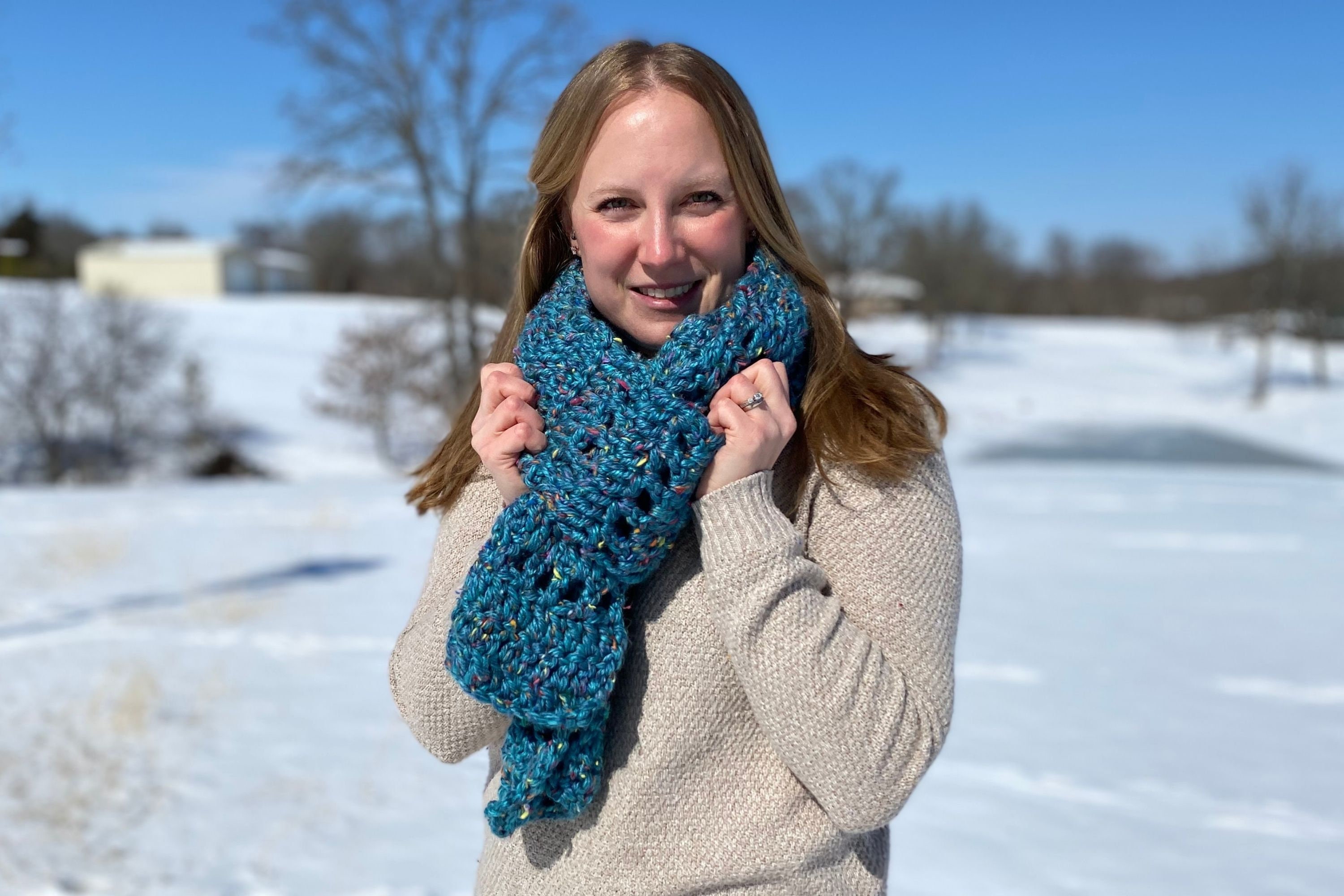 Beginner Crochet Scarf Pattern: Super Bulky Yarn (PDF Pattern) - Etsy