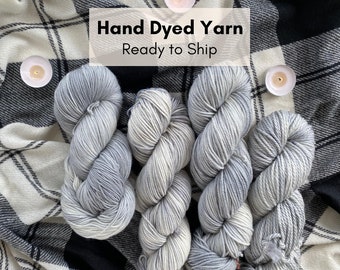 HAND DYED YARN, Moonlight, ready to ship, halloween, witchy