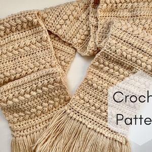 CROCHET PATTERN // Brioche Bun Scarf