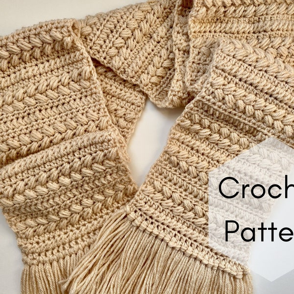 CROCHET PATTERN // Brioche Bun Scarf