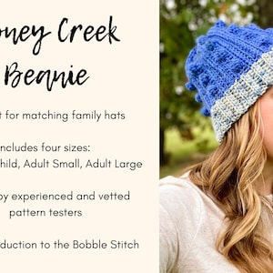 CROCHET PATTERN // Honey Creek Beanie image 4