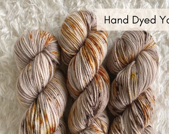 HAND DYED YARN (ready to ship), Yote, superwash merino wool