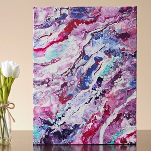 Algodón de Azúcar - Pintura acrílica fluida, Arte abstracto, Pintura acrílica abstracta, Arte abstracto, Pintura vertida, Arte acrílico vertido, Pintura