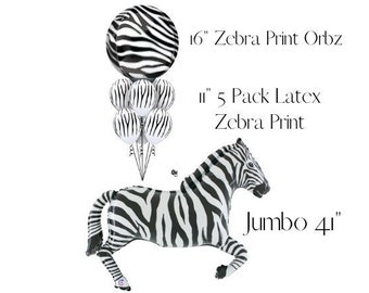 Safari Animal Balloons/Lion Balloon/Tiger Balloon/Safari Party/Jungle Party/Tiger Balloons/Wild one Party Decorations/Zebra Balloons