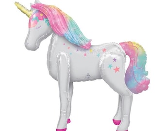 46" Pastel Unicorn Air Walker,Unicorn Theme,Unicorn Party,Unicorn Birthday,Unicorn Birthday Decor,Unicorn Decor,Unicorn Balloons