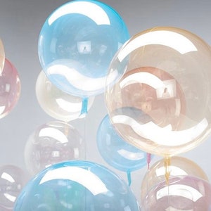 Clear Color Transparent Balloons 10 Inch. Crystal Clearz Balloons, Crystal Clear Balloons,Pastel Color Balloons,Clear Balloons,Rainbow Party