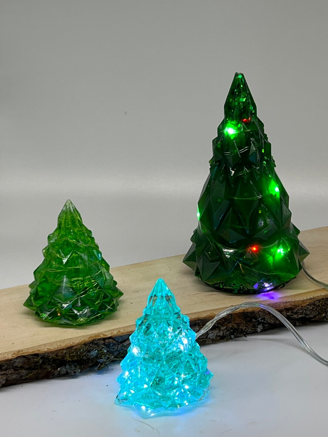 Mini Light up Christmas Trees Etsy