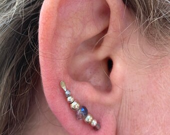 Metal bead Ear Vine, Ear Climber