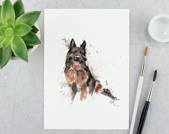 Benutzerdefinierte Haustier Gemälde Hundeportrait Haustier Verlust Geschenk Winziges Haustier personalisierte Porträt Miniatur Gemälde vom Foto Handgemalt