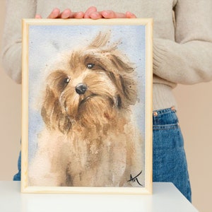 Ritratto di animale domestico personalizzato dopo foto Ritratto di cane personalizzato Pittura di animali domestici personalizzata Ritratto di animale Ritratto dipinto a mano ad acquerello Arte di animali domestici