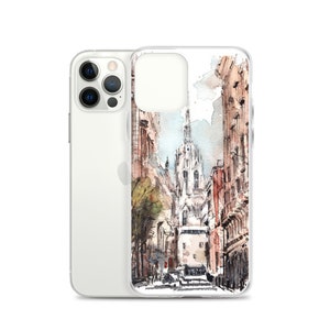 Barcelona - Watercolor iPhone Case - Unique iPhone Case - iPhone 13 12 Case - iPhone 12 Pro Case - Pro Max - iPhone 11 - SE - S - XS - XR