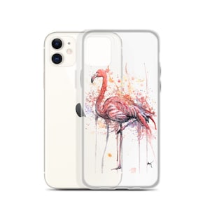 Flamingo - Watercolor iPhone Case -  Unique iPhone Case -  iPhone 12 Case - iPhone 12 Pro Case -  Pro Max - iPhone 11 - SE - S - XS - XR