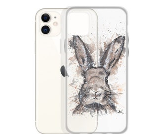 Kaninchen - Aquarell iPhone Hülle - Einzigartige iPhone Hülle - iPhone 12 Hülle - iPhone 12 Pro Hülle - Pro Max - iPhone 11 - SE - S - XS - XR