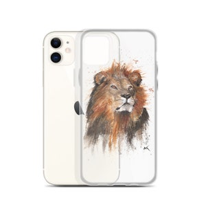Lion - Watercolor iPhone Case -  Unique iPhone Case -  iPhone 12 Case - iPhone 12 Pro Case -  Pro Max - iPhone 11 - SE - S - XS - XR