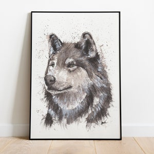 Wolf - Print of my original watercolor painting of a red fox, art, animal, illustration, home decor, nursery, gift, wildlife, wall art