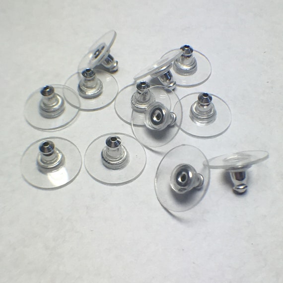 6 Sterling Silver Bullet Comfort Clutch Earring Backs