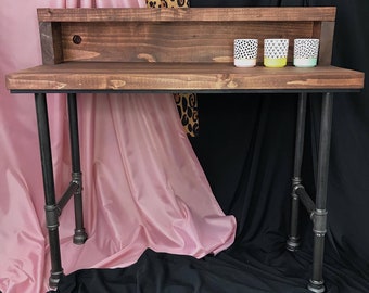 Steel Pipe Desk Etsy