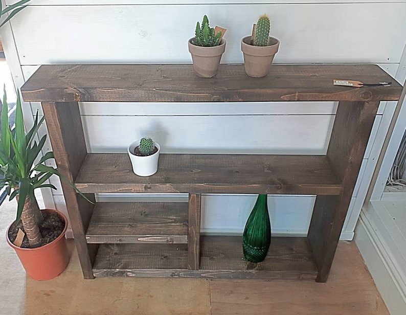 Rustic handmade bookcase/shelving Etsy