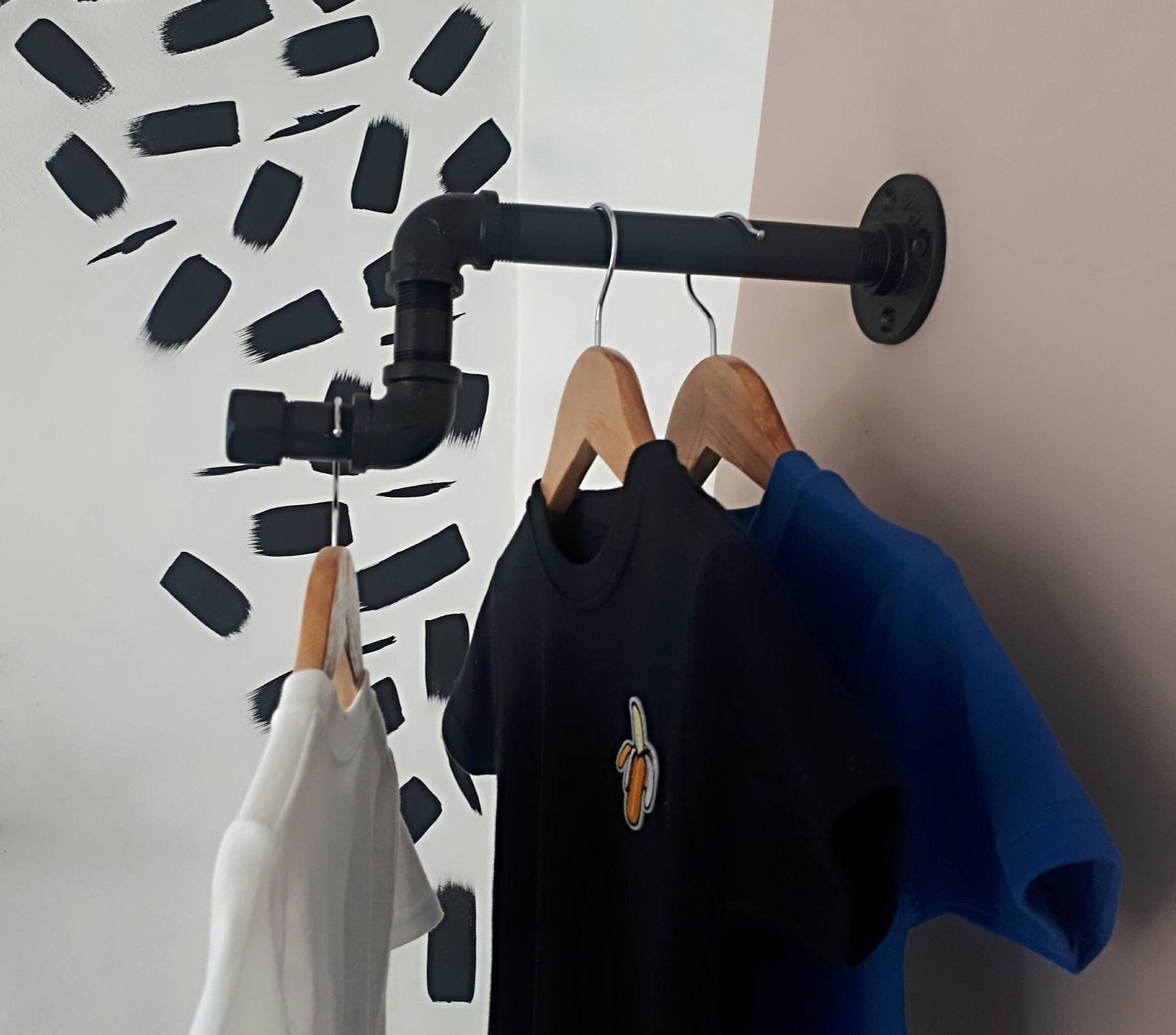 Industrial Pipe Clothes Hanger Clothes Rail Coat Hanger Etsy