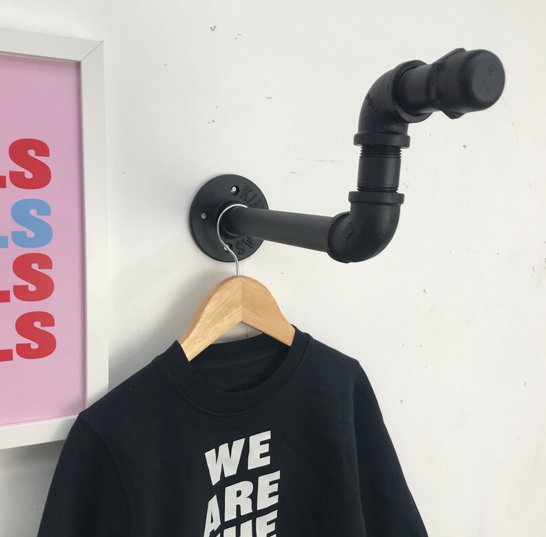 Industrial Pipe Clothes Hanger Clothes Rail Coat Hanger Etsy