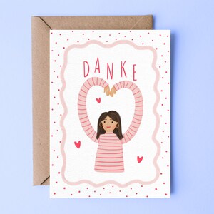 Dankeskarte | Dankeskarten | Grußkarte Danke | Postkarte Danke | liebe Grußkarten | DIN A6 mit Umschlag | besondere Kartengrüße