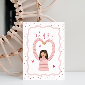 Dankeskarte | Dankeskarten | Grußkarte Danke | Postkarte Danke | liebe Grußkarten | DIN A6 mit Umschlag | besondere Kartengrüße