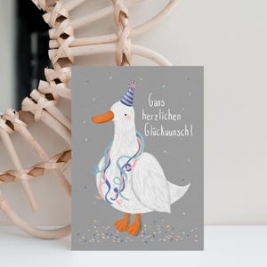 Herzlichen Glückwunsch zum Geburtstag | DIN A6 Grußkarte mit Umschlag  | Alles Gute zum Geburtstag | lustige Geburtstagkarten