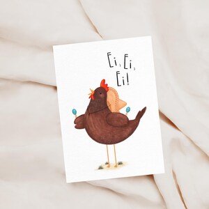 Geburtstagskarte Huhn | Postkarte Huhn |  DIN A6 mit Umschlag | lustige Geburtstagskarten | Geburtstagsgrüße | Geburtstagsgruß lustig