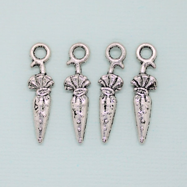 8 Umbrella Charms, Umbrella Pendants, Spring Charms, Fashion Charms, Weather Charms, Antique Silver Umbrella Charms, Silver Umbrella Charms