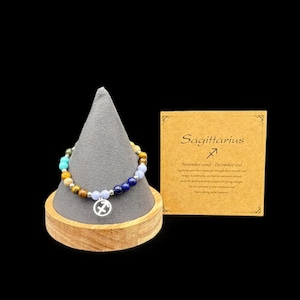 Sagittarius Jewelry, Sagittarius Zodiac Bracelet, Sagittarius Bracelet, Sagittarius Beaded Bracelet
