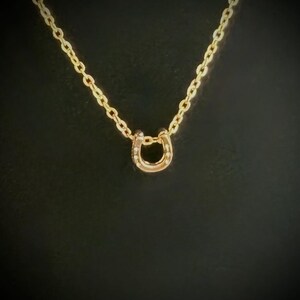 Lucky Horseshoe Necklace, Horseshoe Necklace, Lucky Necklace, Horse Necklace, Horse Gift , Horse Jewelry, Luck Jewelry, Dainty Necklace