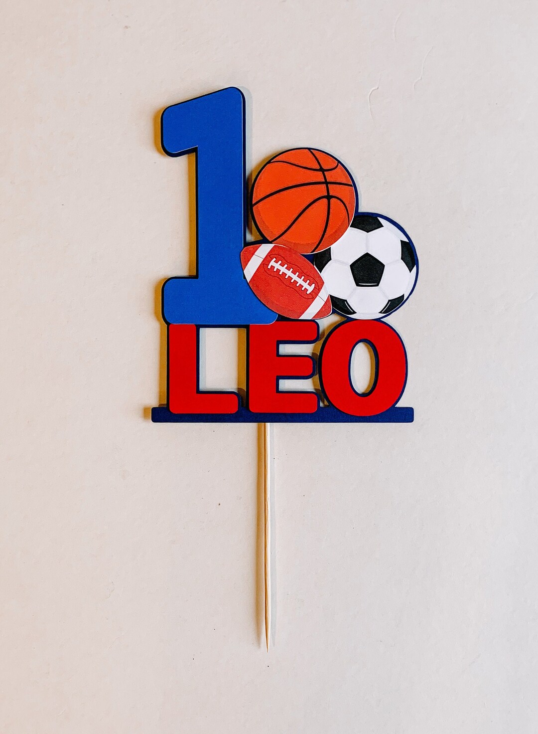 Sports Cake Topper Football Cake Topper Sports Themed Etsy