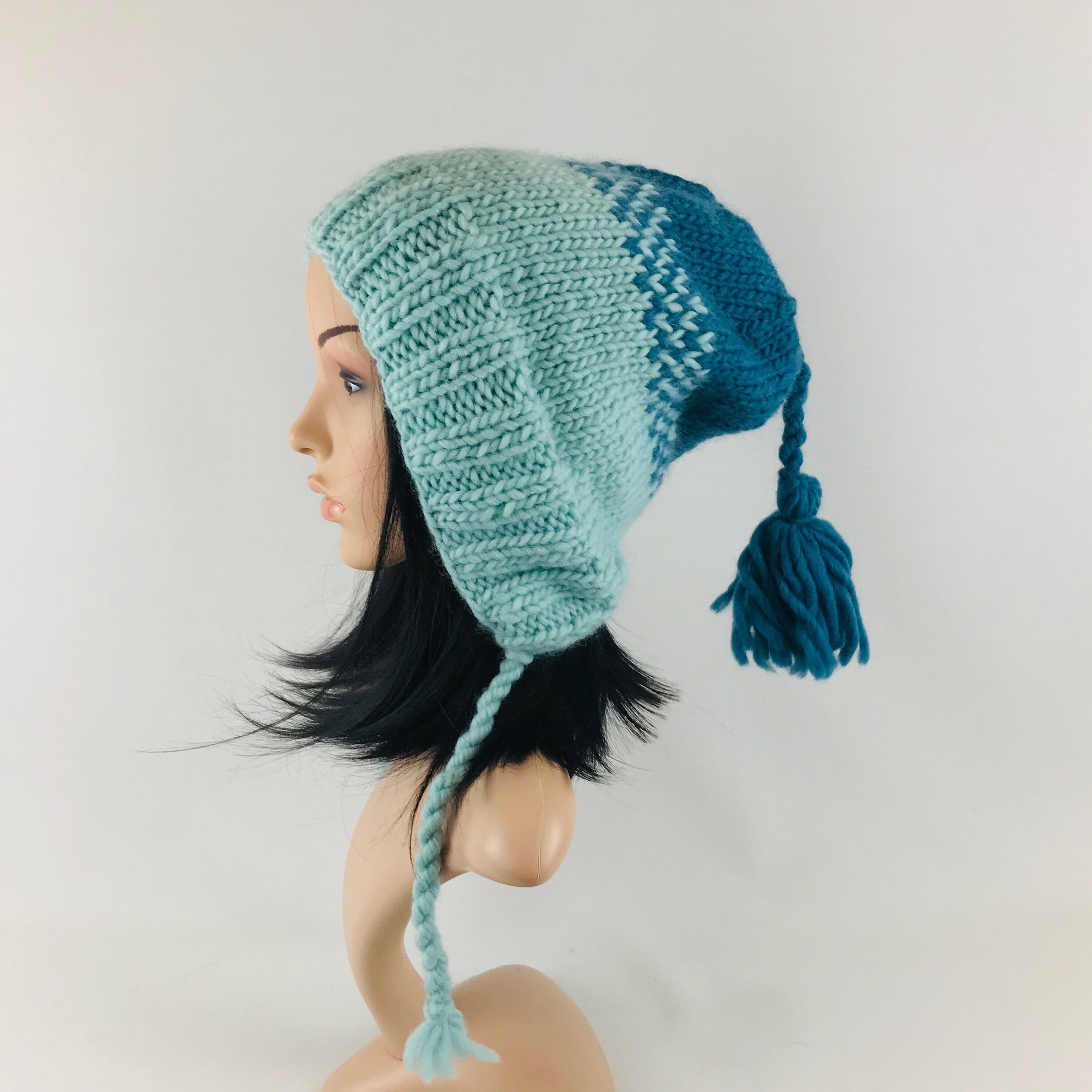 Woolen Women's Hat with a Pompon